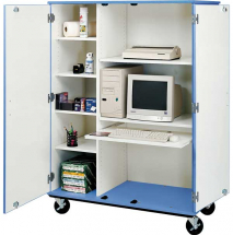 Mobile Computer Storage Cabinet