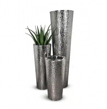 Stainless Steel Hammered Vase