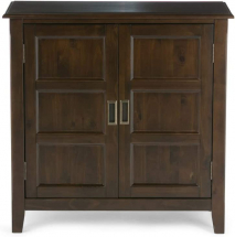 Wide Traditional Low Storage Cabinet