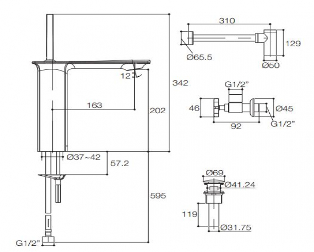 Kohler Stance Lavatory Bathroom Faucet