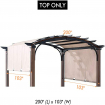 Metal Pergola with Canopy