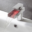 Water Square Lights Monobloc Bath Shower Mixer