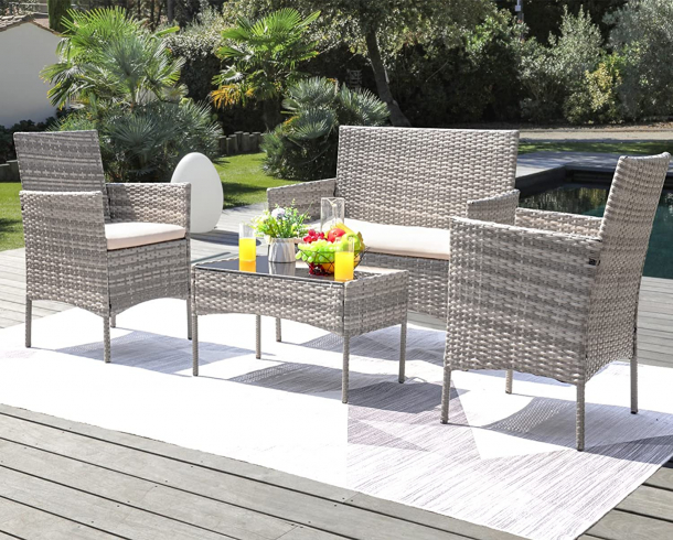 Wickerr Rattan Chairs Garden