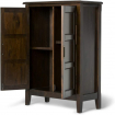 Wide Traditional Low Storage Cabinet